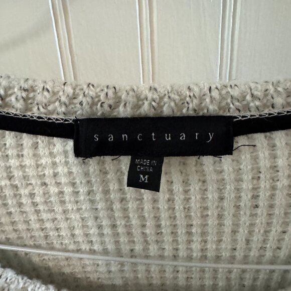 Sanctuary Color-blocked Black & White Sweater (Size M) - Picture 3 of 3